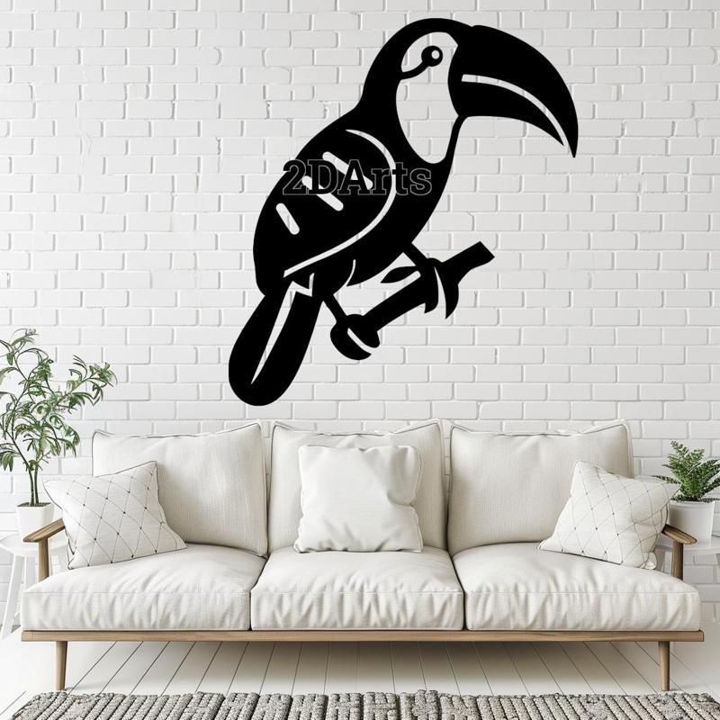Cockatoo 2D Wall Art/Window Art - Digital STL & SVG File