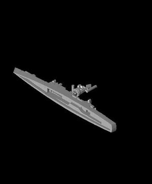 2400 Scale Spanish Baleares class Missile Frigate Modified.stl