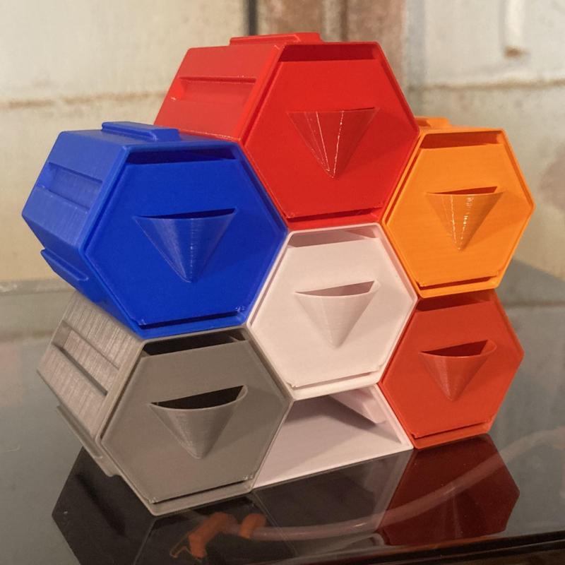 Hex Box & Draws (Vase Mode)