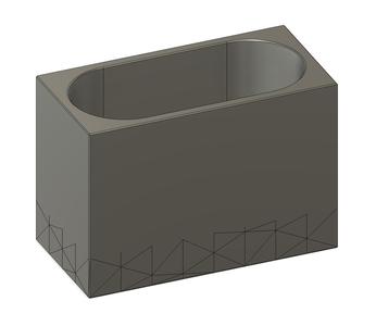 Bauhaus tray 2x1 80mm