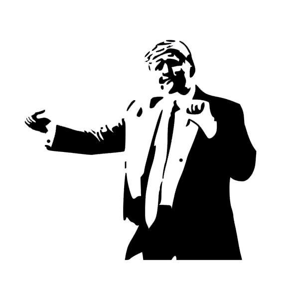 Trump Dance Stencil
