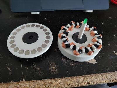 Generator with magnetic bearings