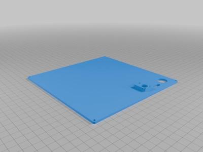 16x16 LED Matrix Back Cover with USBC, Momentary, and Max4466 Microphone 