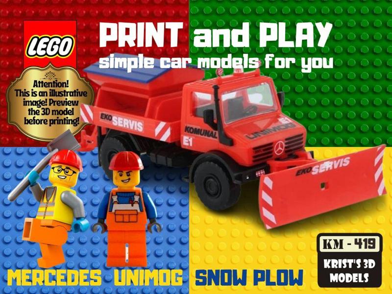 LEGO Mercedes Unimog Snow Plow