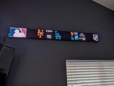 Wallmountable WaveShare P5 Matrix Case