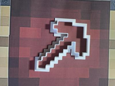 Minecraft Pickaxe Cookie Cutter