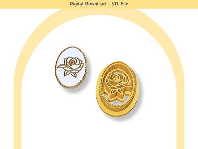 Floral 04 Clay Cutter for Polymer Clay | Digital STL File | Clay Tools | 5 Sizes Clay Cutters