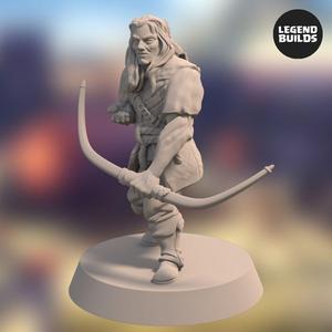 Acenii Barbarian Archer - Pose 1 - 3D printable miniature - STL file