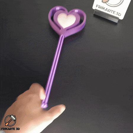 Enchanted Heart Wand – 3D Printable Magic!