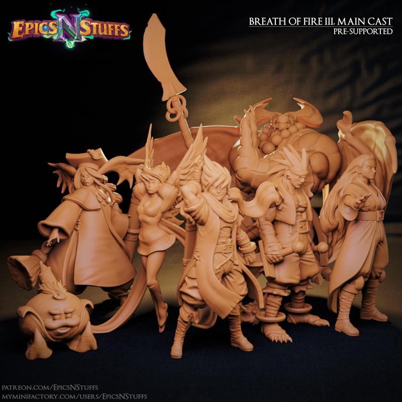 Breath of Fire III, Main Cast Bundle, Pre-Supported