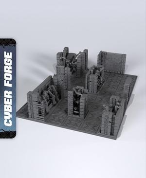 Gridrunner Investigation Terrain - With Free Cyberpunk Warhammer - 40k Sci-Fi Gift Ideas for RPG