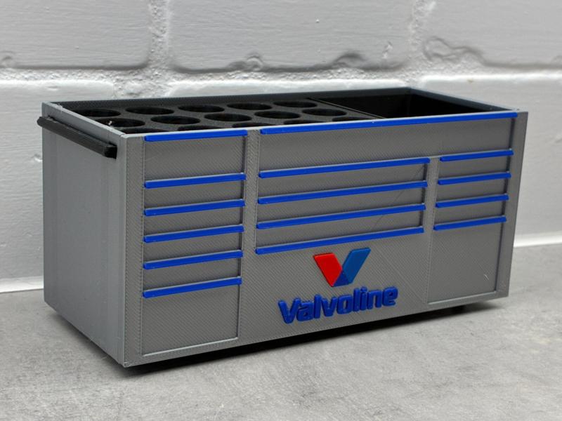 Valvoline Inspired racing Toolbox desk organizer