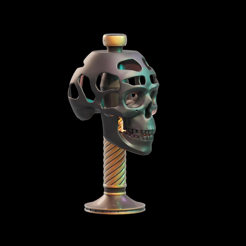 Skull Helmet Display Desktop Version