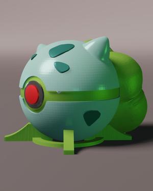 BulbaBall Bulbasaur Themed Pokeball - Fan Art