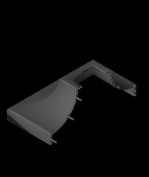 Stair rail molding shoe