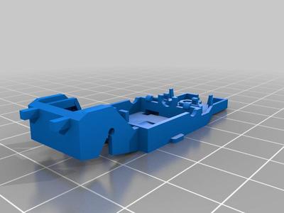 Matchbox Powertrack Verfolgungsjagd Chassis Frame H0 Slot car
