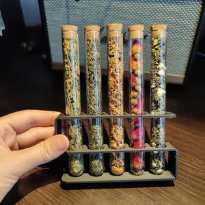 Test tube stand tea organiser   
