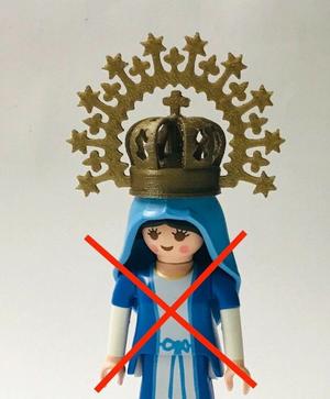 CUSTOM VIRGIN CROWN FOR PLAYMOBIL SCALE FIGURES