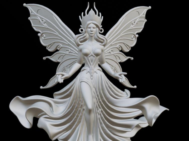 Angel of Fairy 3D Printed Fantasy Statue