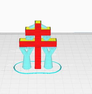 une croix de lauraine   