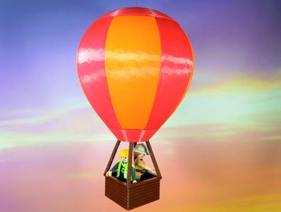 CUSTOM HOT AIR BALLOON / COMPLEMENTS FOR PLAYMOBIL