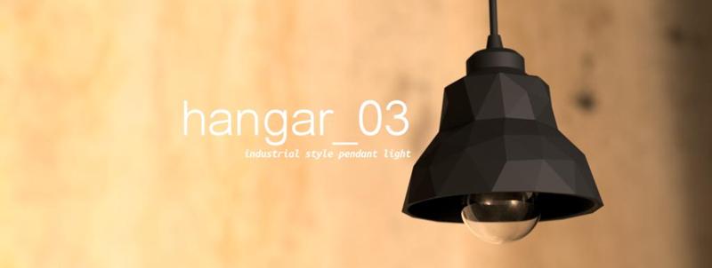 hangar_03 Industrial Styled Hanging Lamp