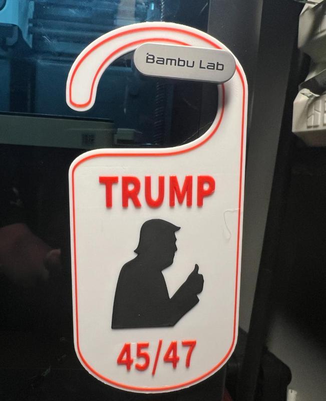 DONALD J TRUMP 45/47 DOOR HANGER