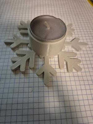 Snowflake with Teelight holder   