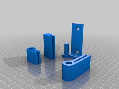 acrylic door hinges for storage rack (press fit)