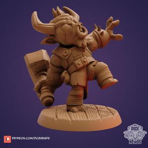 Minotaur Barbarian (pre-supported included)