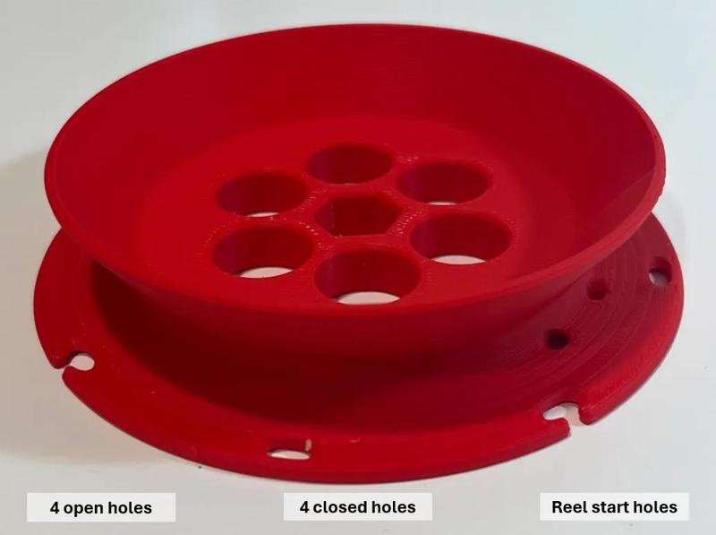 Modified Hand Reel for Steel Wire and Fishing   