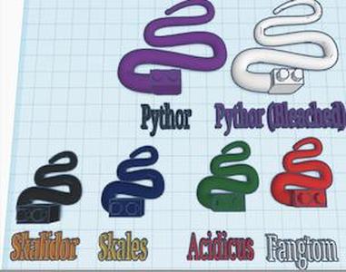 SERPENTINE TAILS LEGO COMPATABLE.