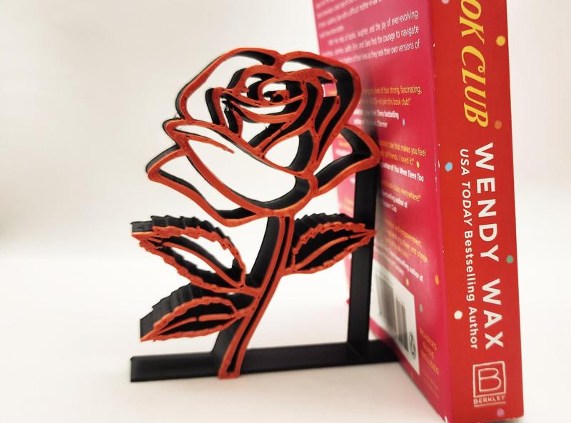 ⚘ Rose Bookends - 2 Color or Single ⚘