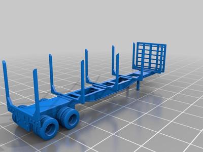 N Scale log trailer