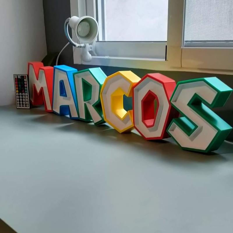 Letrero luminoso LED/ LED Sign Nintendo Style