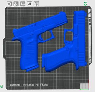 Wallmount Glock Pistols   