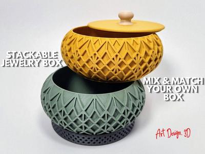 Stackable Jewelry Box - Kumiko No.02