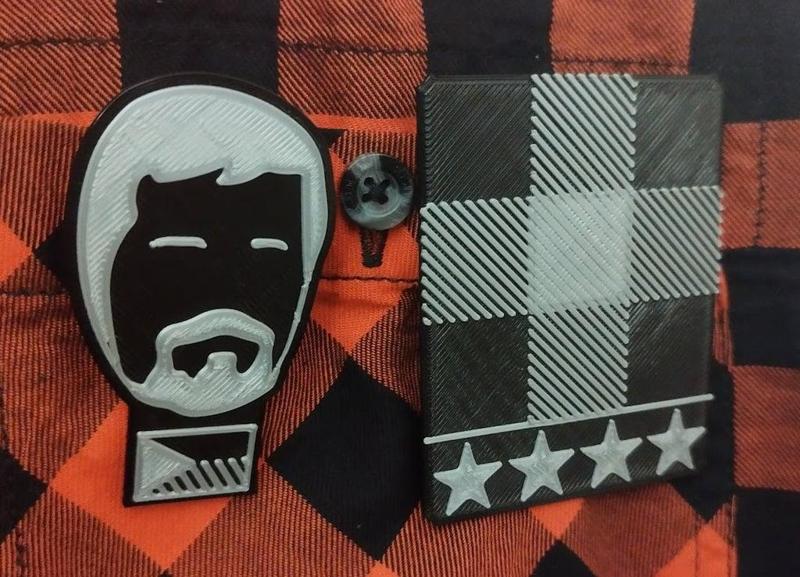 Odznáčky Generál Pavel a Generál Flanel