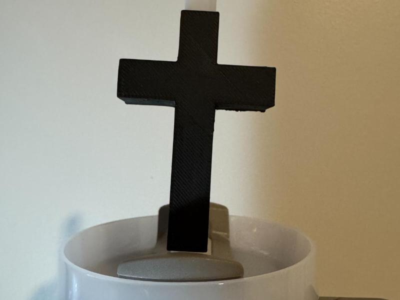 Cross Stanley Cup Straw Charm