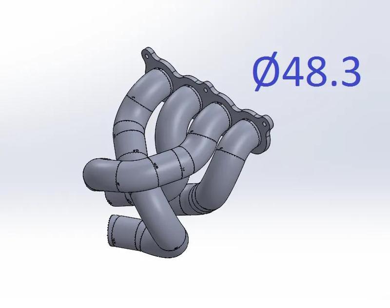 jig frame pipe tube manifold Ø48.3   