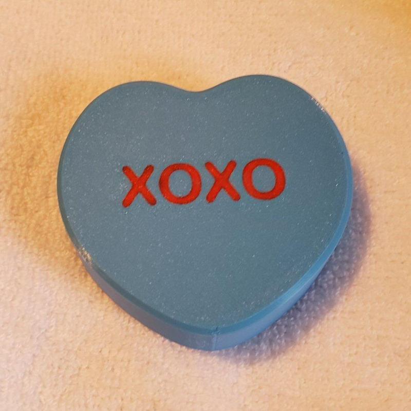 3D Sweetheart Valentine Candy Hearts XOXO