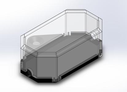 Box for power supply /Caja de fuente 110 a 12v 450ma