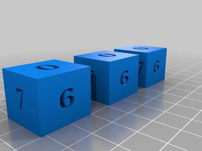  3d 3 digit Christmas countdown