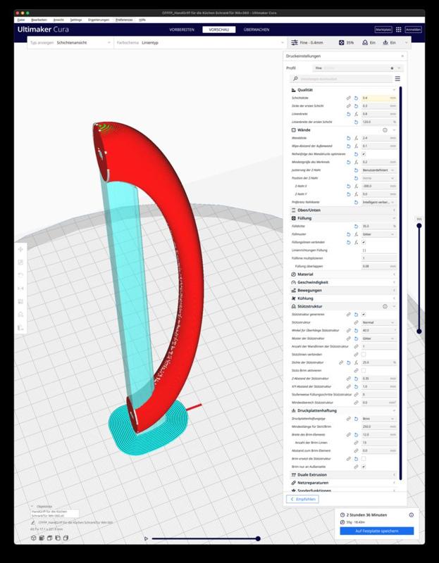 Griff für Küchenschrank