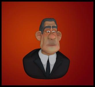 RICK DICKER - THE INCREDIBLES - CHARACTER BUST