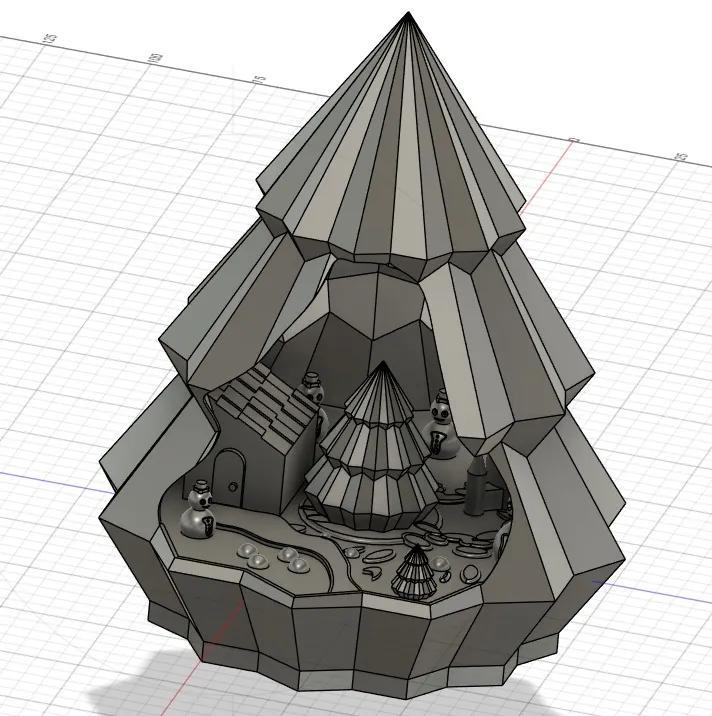 Weihnachtsbaum mit Winterlandschaft   