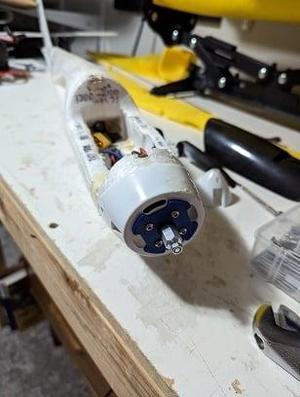 E-Flite ParkZone Radian motor support