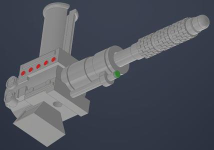 Star Wars Millennium Falcon Legacy Edition Front Lower Cannon and Missile