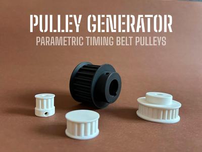 Pulley Generator - Parametric Timing Belt Pulleys