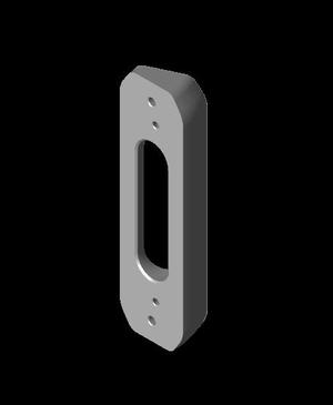 EZVIZ DB1C Wi-Fi Video Doorbell Plate 25° Angle.stl